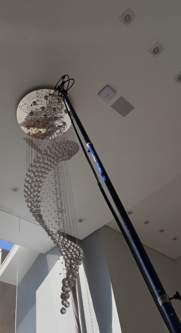 Lustre Espiral — Hall de Entrada